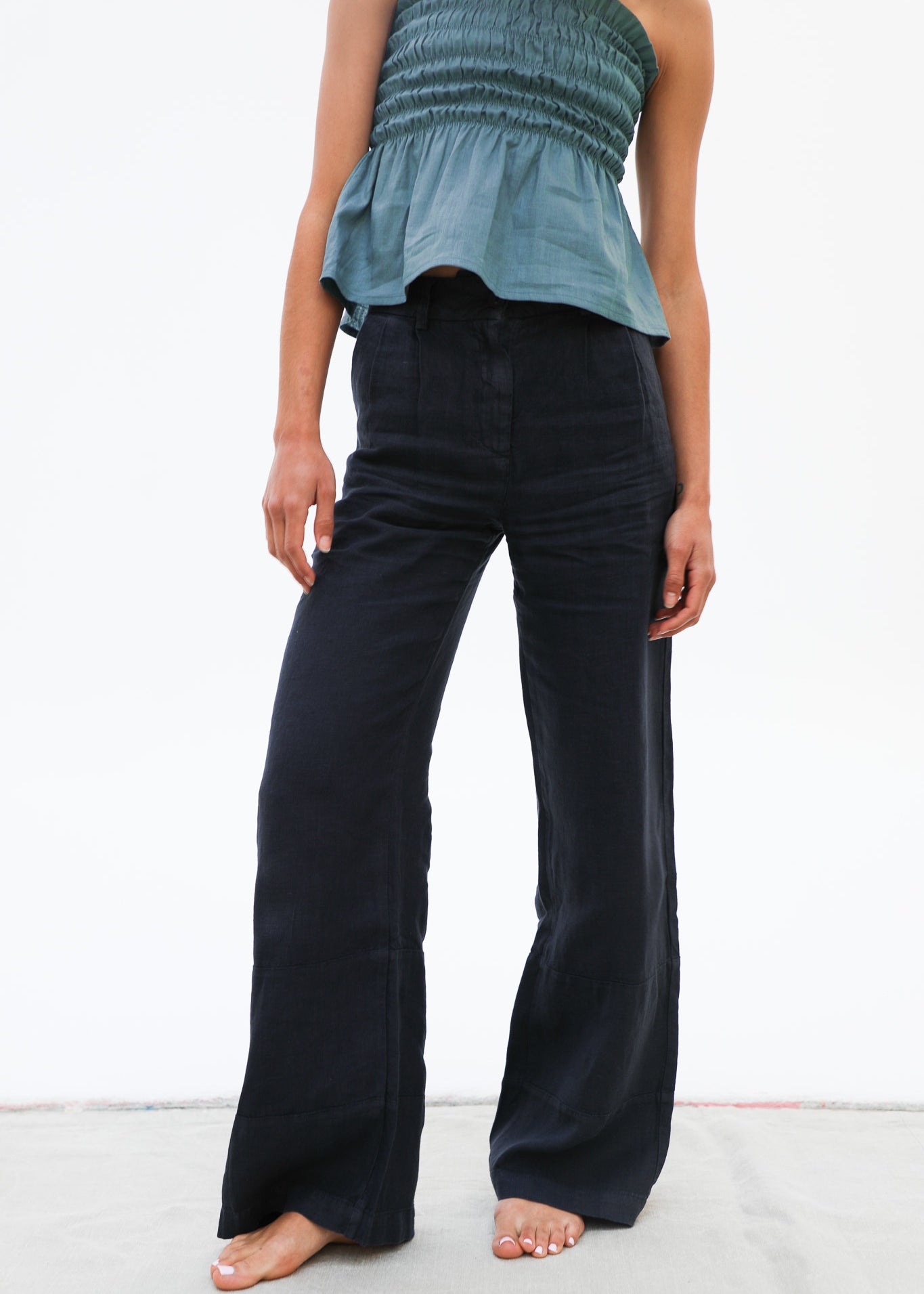 Linen Pants Petrol
