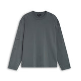 Long Trendy Side Pocket T-Shirt Petrol