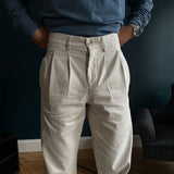 Retro Comfy Pants Beige