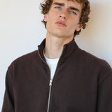 Double Zip Jacket Brown