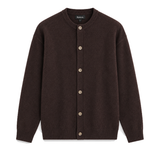 Buttons Knit Sweater Brown