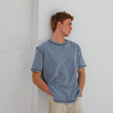 Inverted Trendy T-Shirt Light Blue