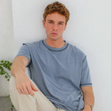 Inverted Trendy T-Shirt Light Blue