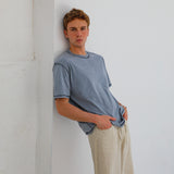Inverted Trendy T-Shirt Light Blue