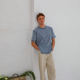 Inverted Trendy T-Shirt Light Blue