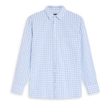 Square Shirt White & Blue