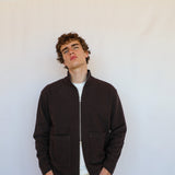 Double Zip Jacket Brown