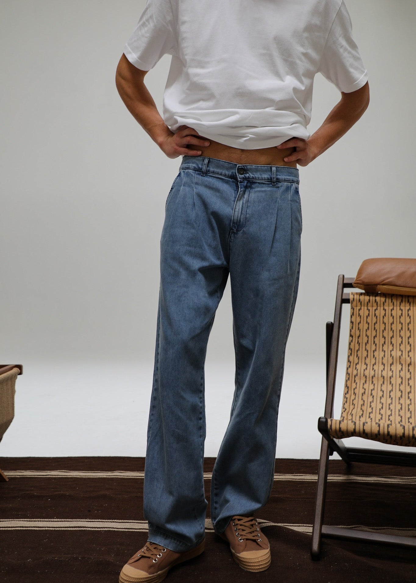 Retro Comfy Denim Pants