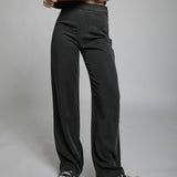 Modern Tencel Pants Dark Grey